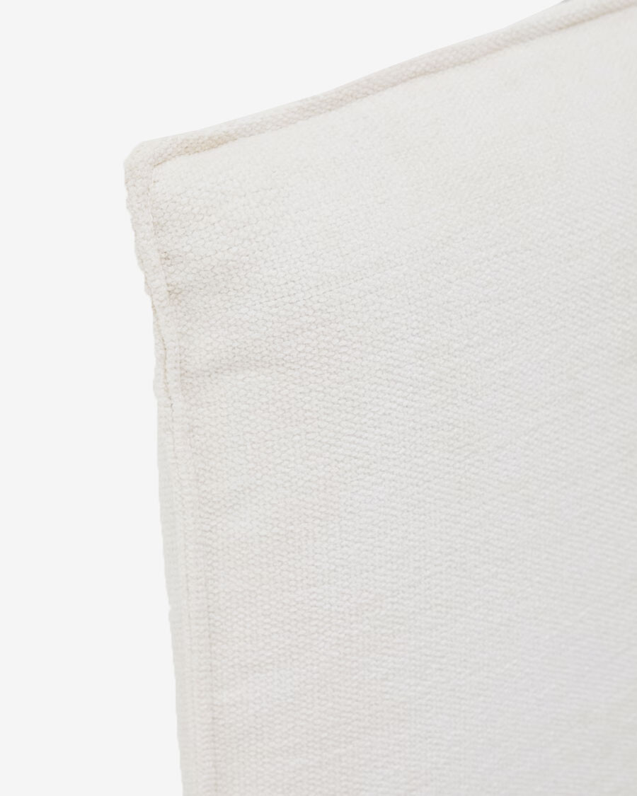 Cabecero desenfundable Jaira de chenilla blanco para cama de hasta 160 cm FSC Mix Credit Cabecero desenfundable Jaira de chenilla blanco para cama de hasta 160 cm FSC Mix Credit