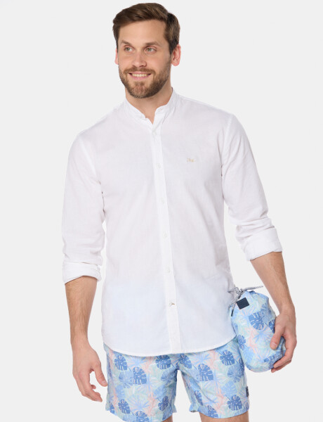 SHORT DE BAÑO ESTAMPADO Celeste