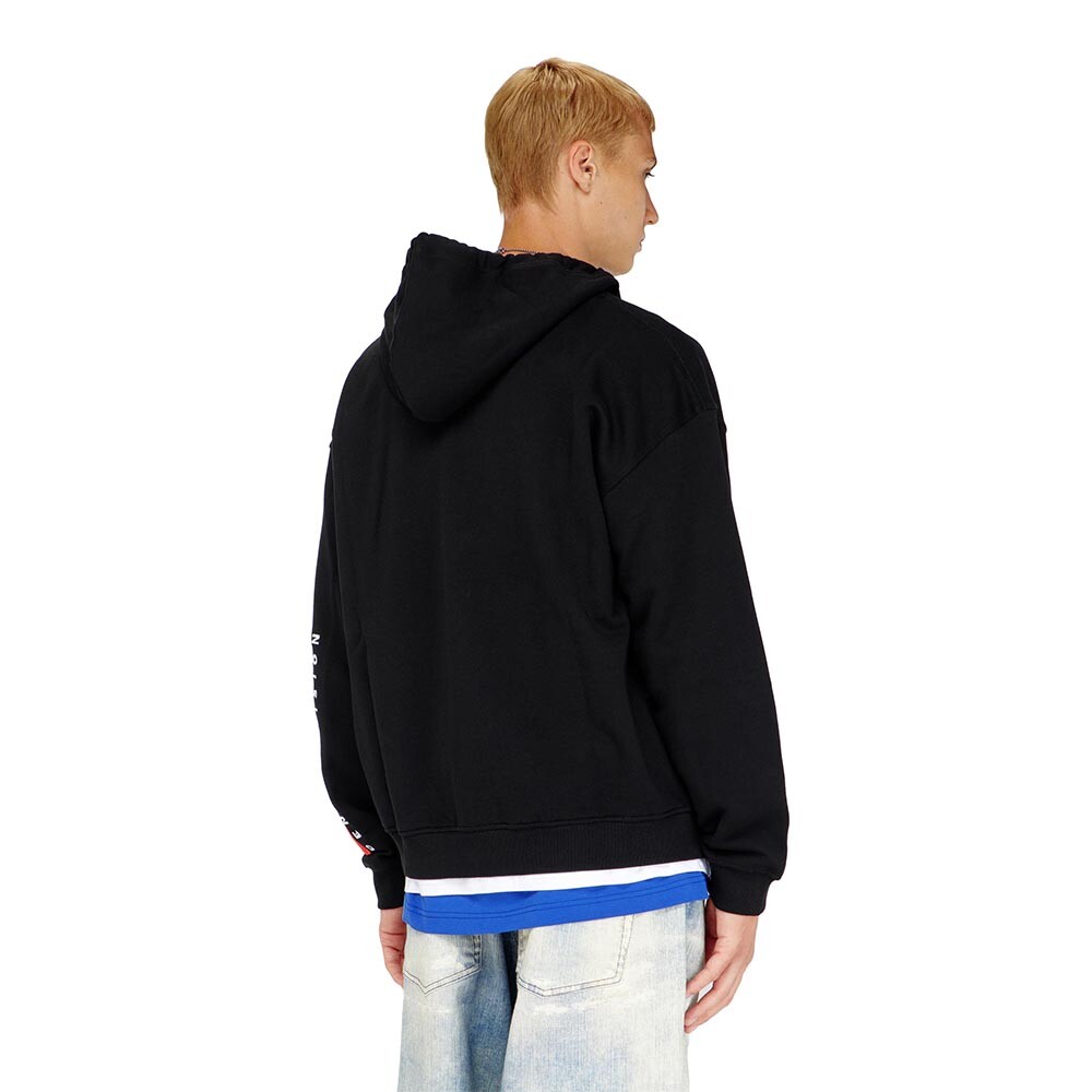 Polera Para Hombre S-Boxt-Zip-Hood-Div Negro