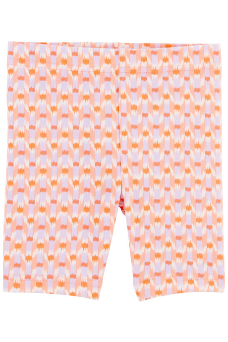 Short ciclista de algodón, estampado Sin color