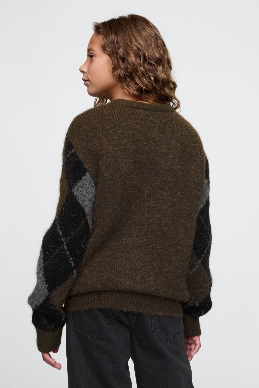 Buzo Brushed Niño Dark Brown 1
