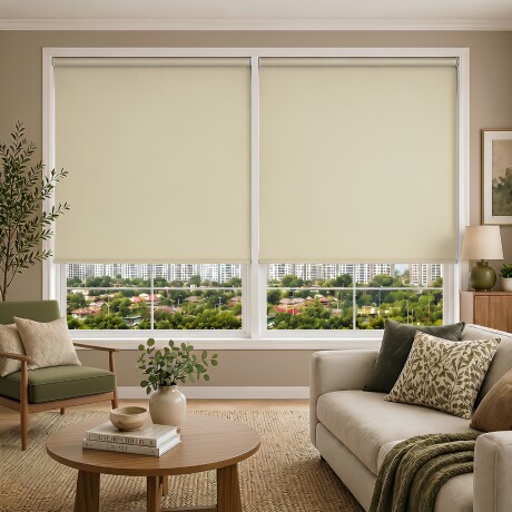 SET x2 cortina roller blackout 160 x 200 BEIGE