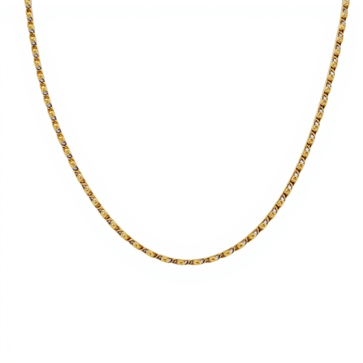 Cadena oro Lumacchina-Oro bajo -Sin Piedra-CD8058 - sinpiedra 