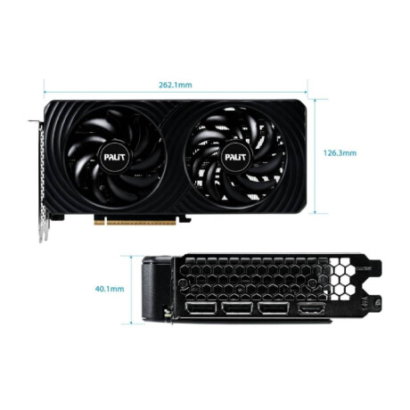 Tarjeta de Video Palit Geforce Rtx 5060ti Dual 8gb Gddr7 Black