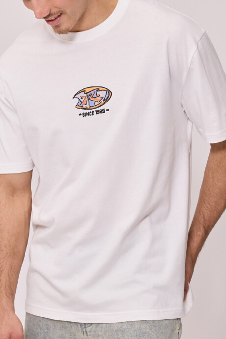T-SHIRT MUNKE RUSTY Blanco