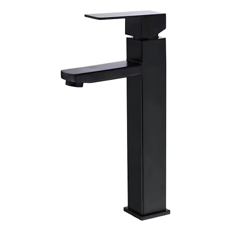 Canilla 29.5c Monocomando Mezcladora Cocina Baño Metal Negro Negro