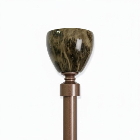 VARA METAL BRONCE P/CORTINA 122-218CM Unica