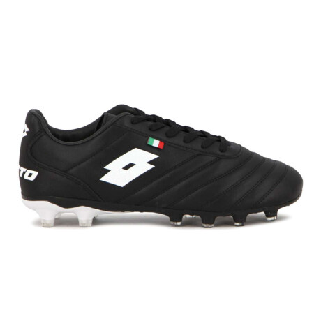 Lotto Futbol Cancha Cuero Pro Hombre Black/White Negro-Blanco