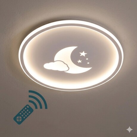 Plafón LED lunas y estrellas, a control remoto con funciones Plafón LED lunas y estrellas, a control remoto con funciones
