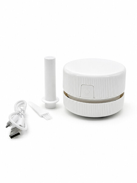 MINIASPIRADORA USB PARA ESCRITORIO BLANCO
