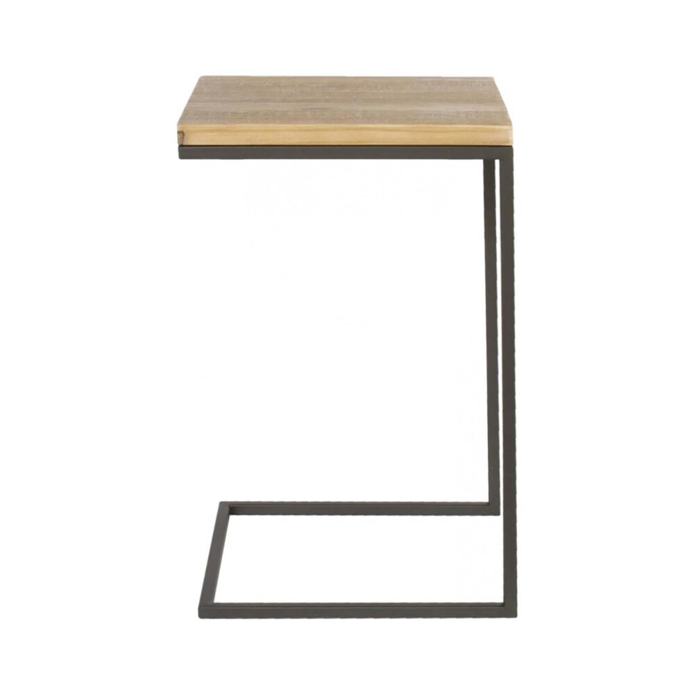 MESA DE LIVING LATERAL - ARRIME MADERA NATURAL-BEIGE MADISON NATURAL