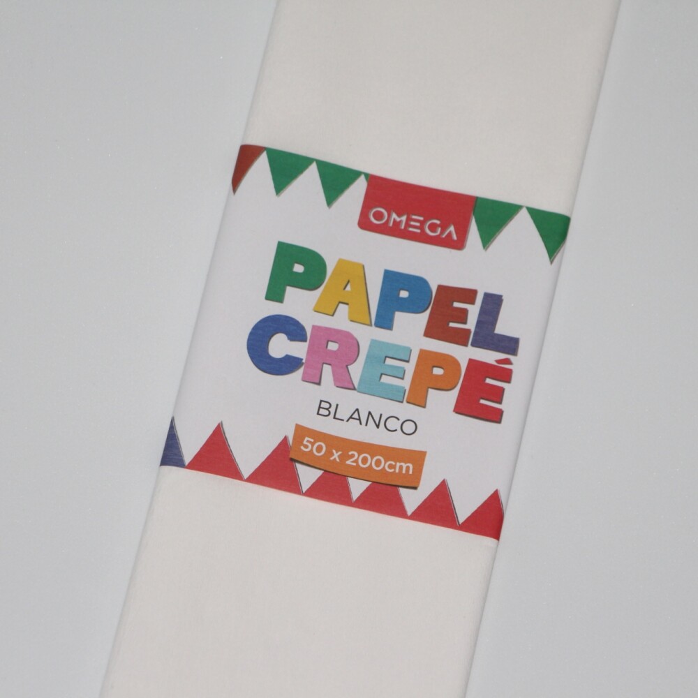 PAPEL CREPE 2MTS.X0.50 COLOR BLANCO