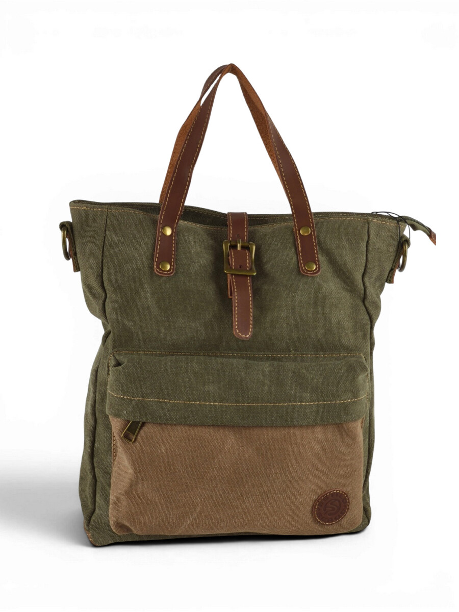 Bolso matera de lona - Verde 