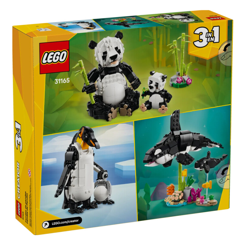 Fauna Salvaje Familia de Pandas Creator 3 en 1 Lego Fauna Salvaje Familia de Pandas Creator 3 en 1 Lego