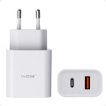 Cargador de Pared USB Tipo C PD 18W y 1 puerto USB A QC 3.0 OVOSE Cargador de Pared USB Tipo C PD 18W y 1 puerto USB A QC 3.0 OVOSE