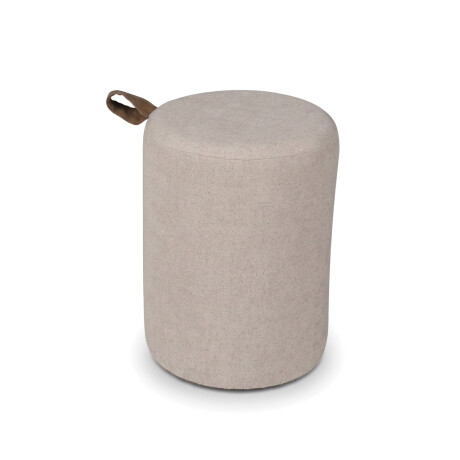Puff Zuri - Tela Microfibra T72 (Beige)