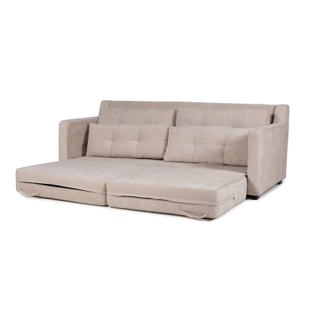 Sofá Cama Nizza - Tela Microfibra 12072 (Beige)