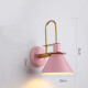 Lampara Aplique Moderna Estilo Industrial Kigali Rosa