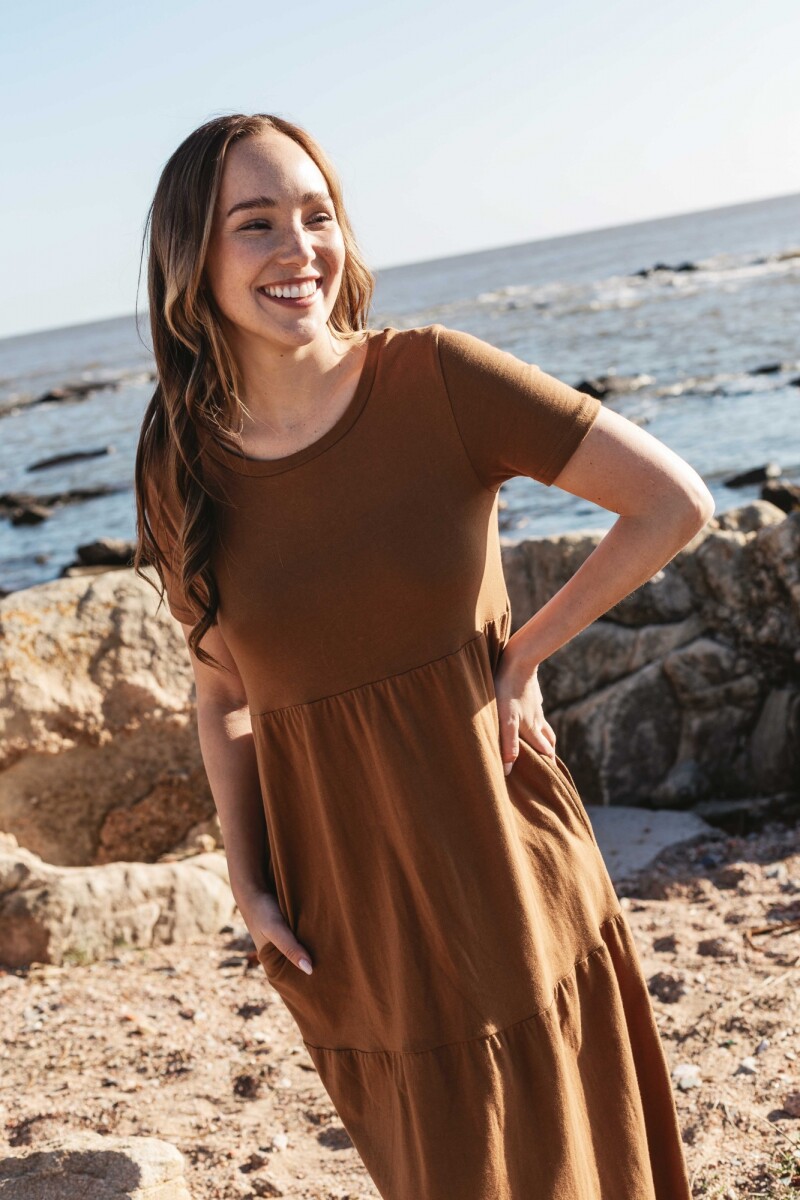 Vestido Malena Marron