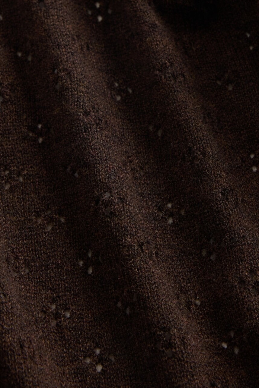 Buzo Polera Brooklyng Pointelle Mujer Terra Brown