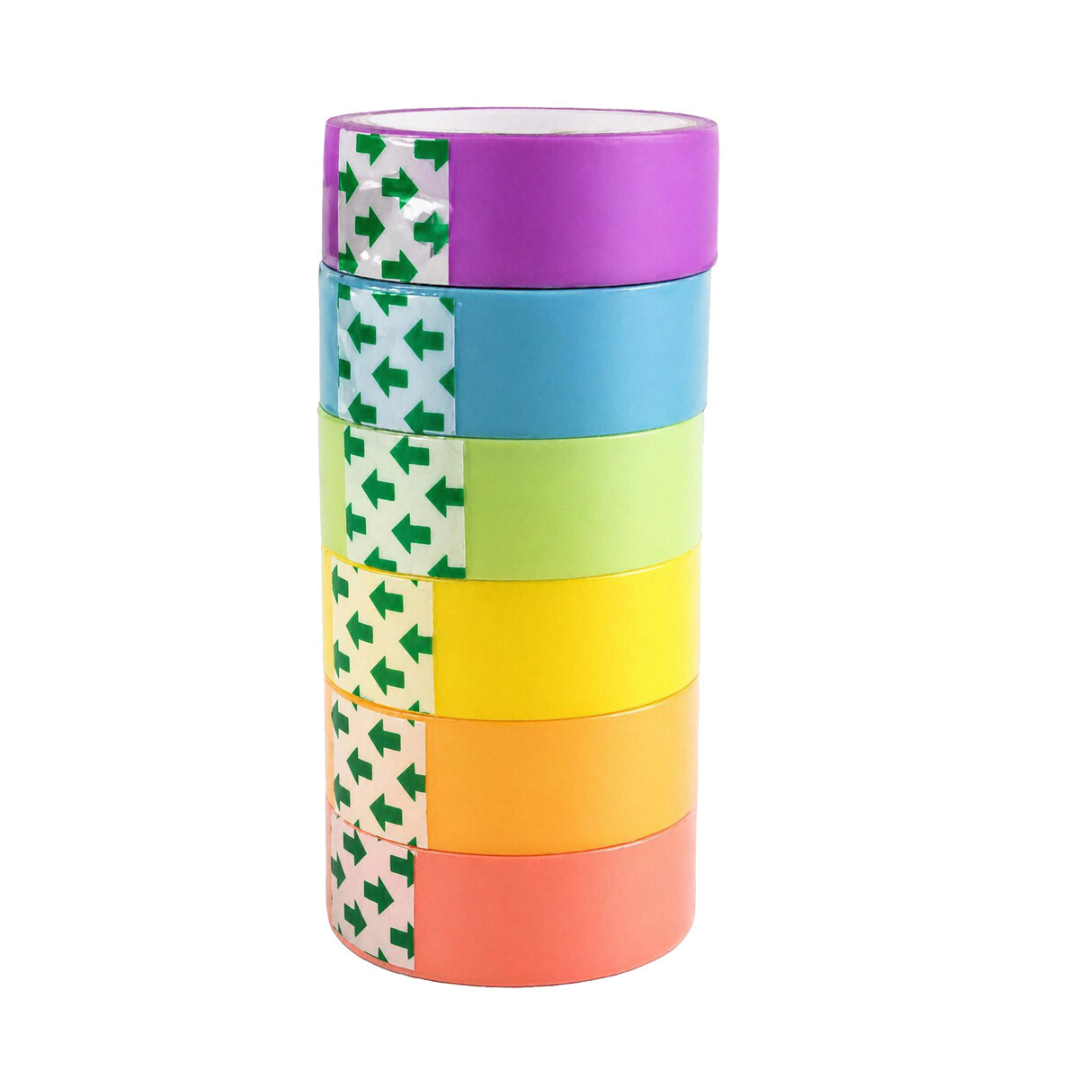 CINTA ADHESIVA X6 COLOR PASTEL 