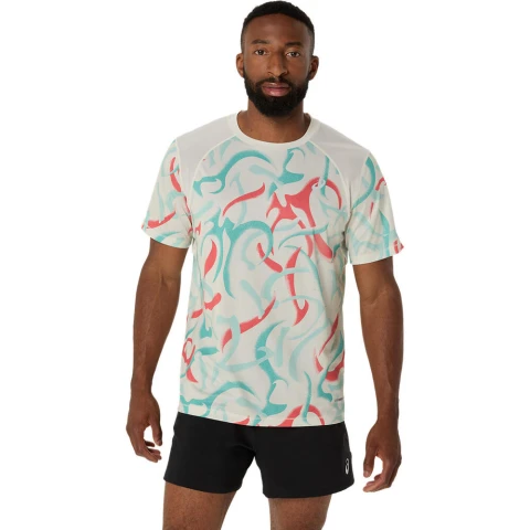 Road All Over Print Ss Top - Hombre Birch