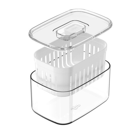 ORG C/CESTA PLASTICO BLANCO CLEAR FRESH
