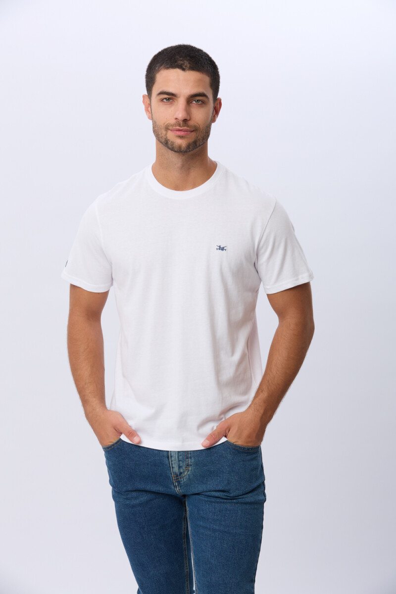 REMERA BÁSICA DE ALGODÓN - Blanco 