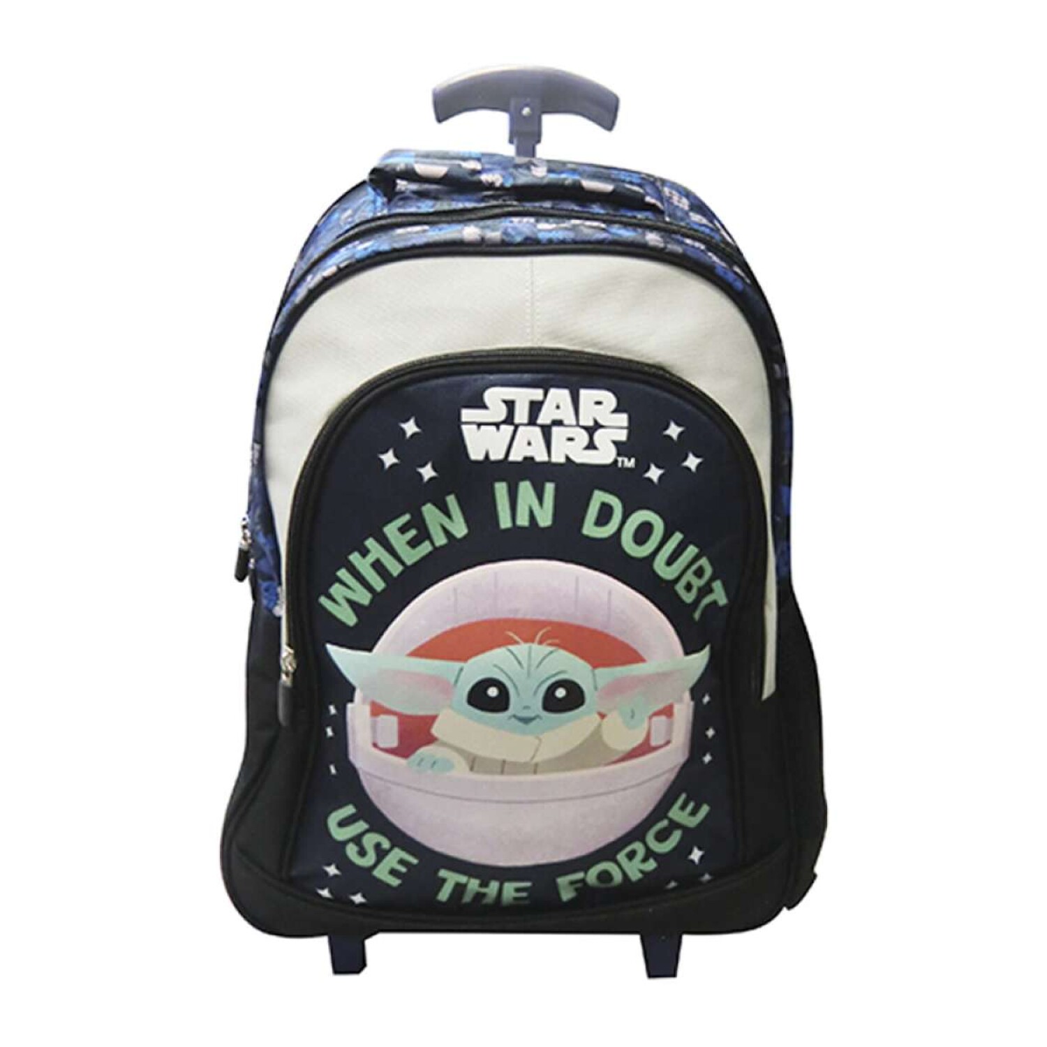 Mochila Infantil con Carro Jacquard Grande 40 x 30 cm - Baby Yoda ...