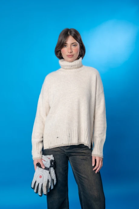 Sweater lana mink Natural