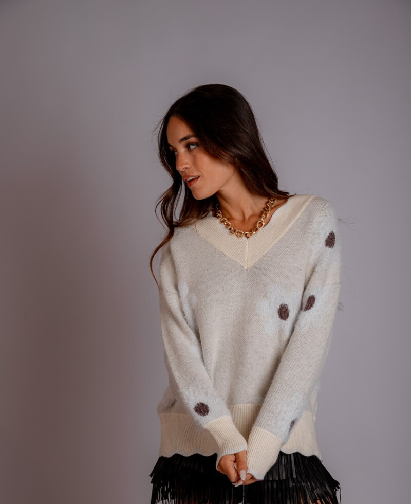 Buzo Florencia crema