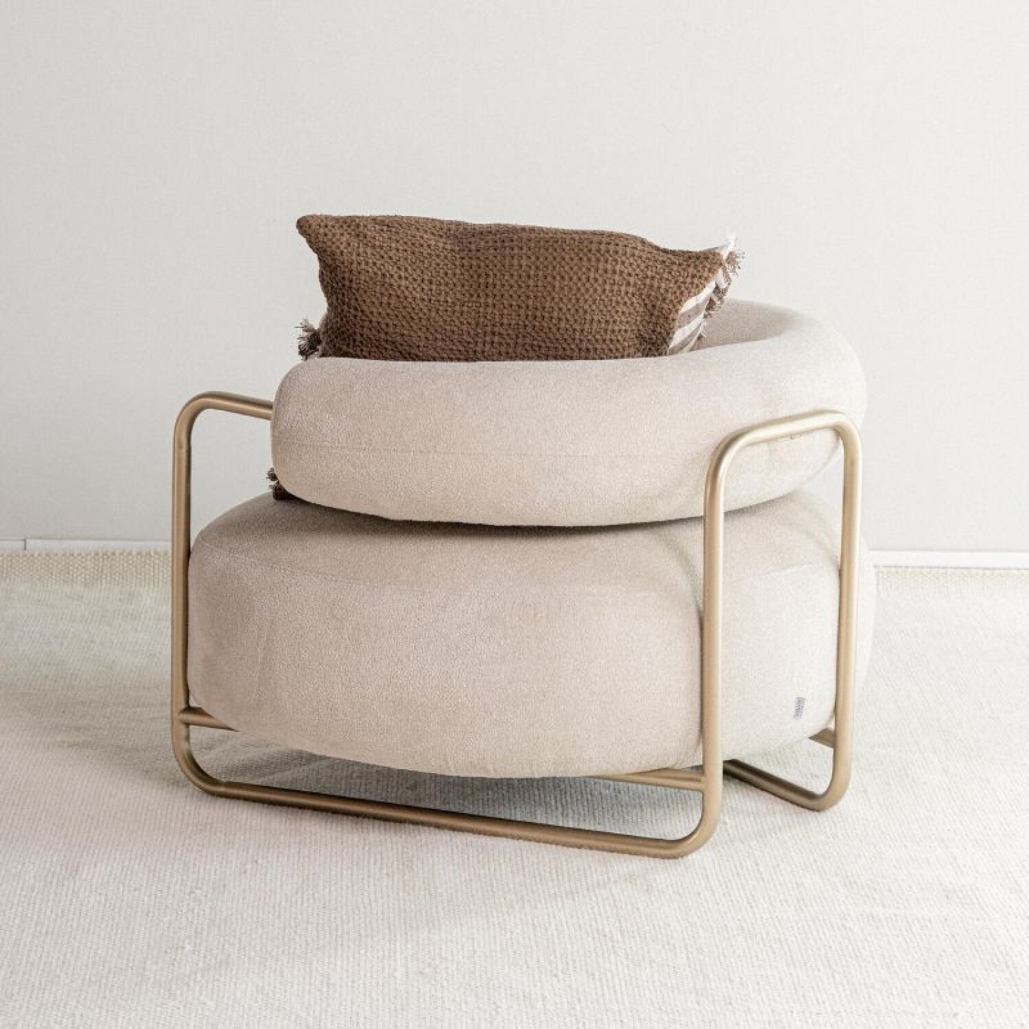 Butaca Bola - Bouclee Creme / Oro — Fabrica Italiana