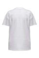 Camiseta Lina Con Estampa Bright White