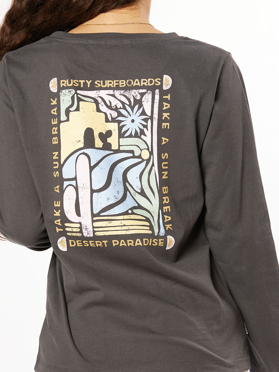 T-SHIRT M/L ALMOND RUSTY - Gris Oscuro 