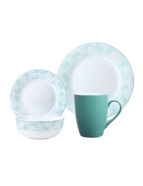 SET 16PCS OPALINA NEW AQUA 28CM/20CM/16.5CM/350ML SET 16PCS OPALINA NEW AQUA 28CM/20CM/16.5CM/350ML