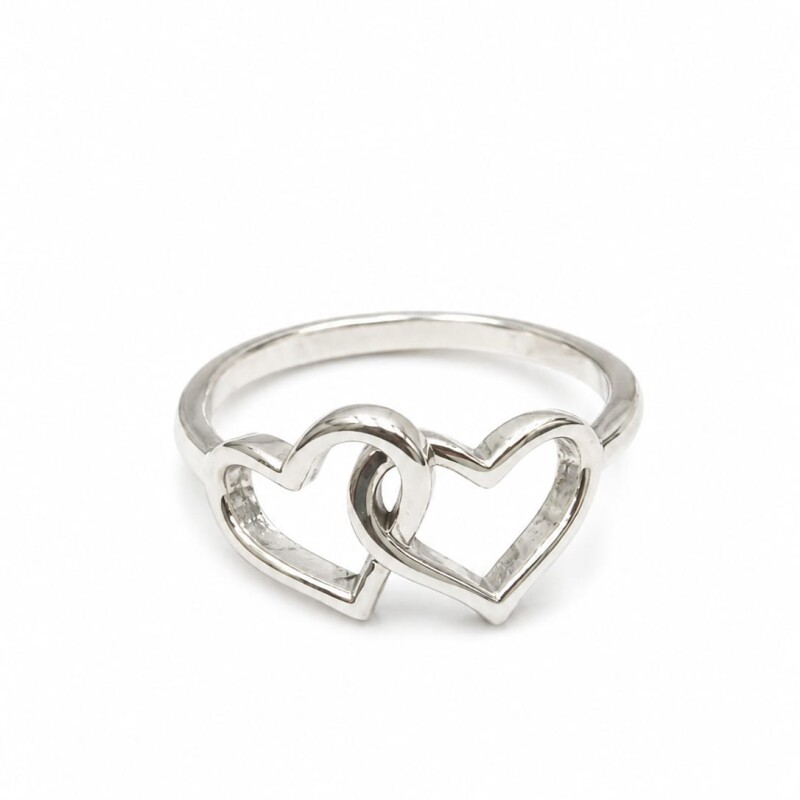 Anillo doble corazon entrelazado Anillo doble corazon entrelazado