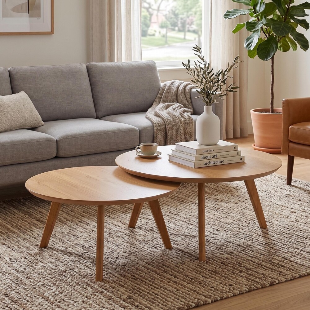 Mesa de Centro Classic - Conjunto - Línea Manhattan Natural