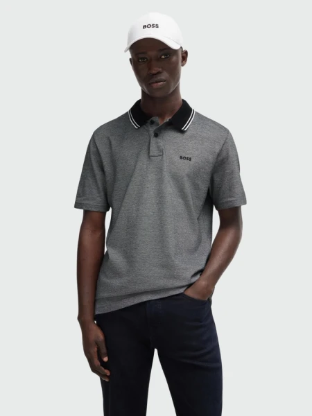 HUGO BOSS Gorra de Algodón Twill con Logo Bordado Blanco