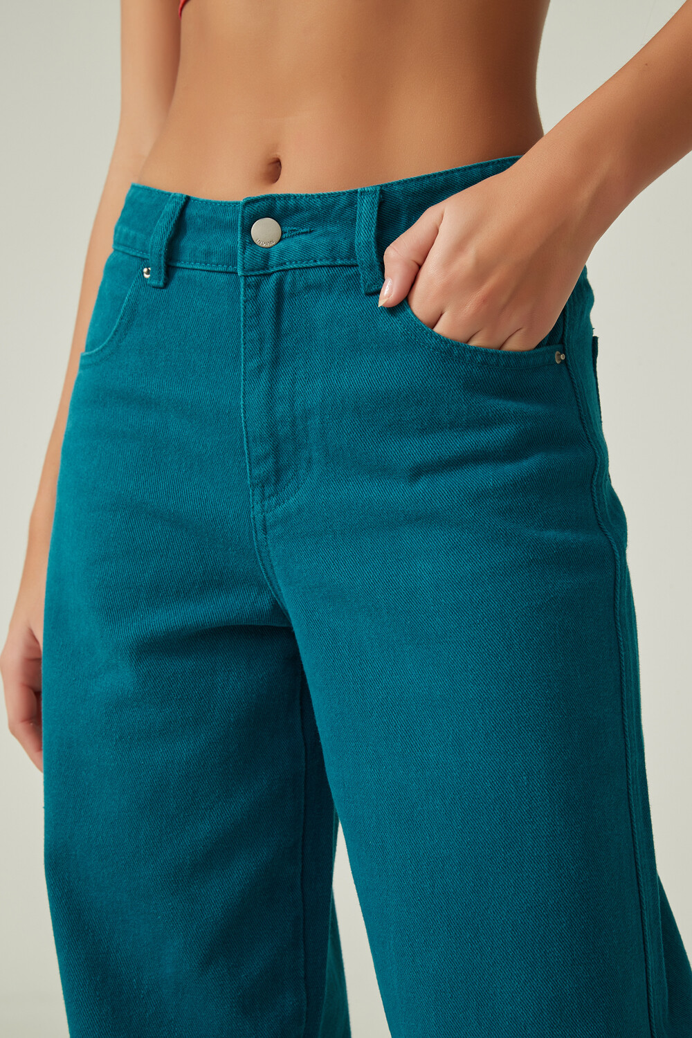 Pantalon Annua Verde Azulado