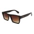 Lentes de Sol Chilli Beans Cuadrados Matte Marrón Oscuro