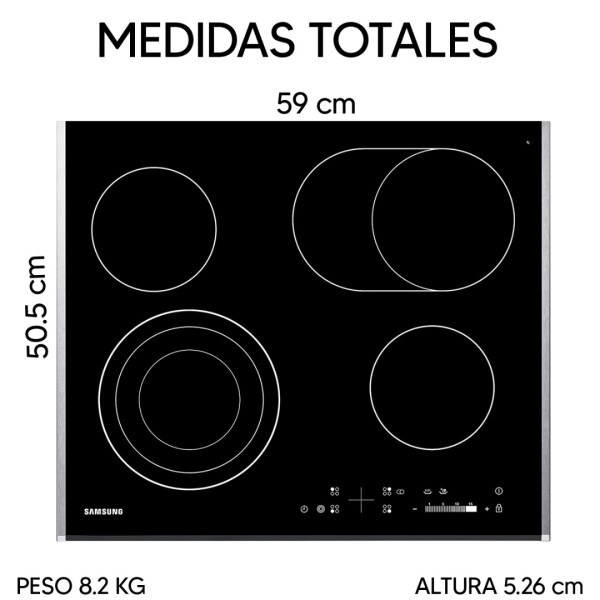 Anafe De Empotrar Samsung Ctr264kc01 ANAFE DE EMPOTRAR SAMSUNG CTR264KC01****