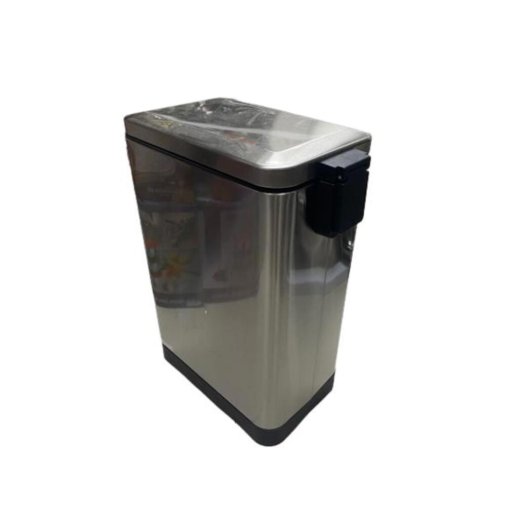 PAPELERA ACERO INOX GRIS ACERO INOXIDABLE A418