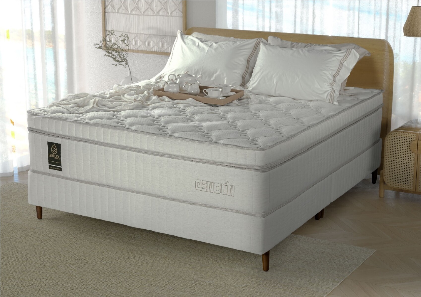 Conjunto sommier Cancún - 1.93 X 2.03 (King) 