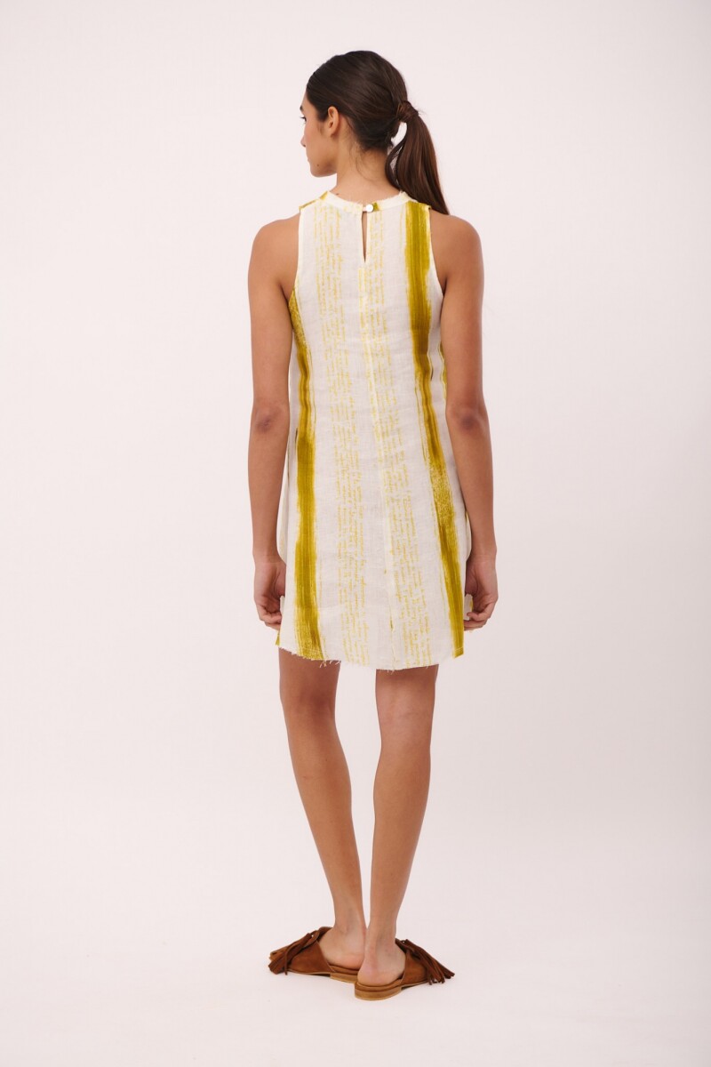 VESTIDO ANANA SHORT PRINT Pistacho