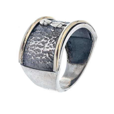 Anillo de plata y double en oro 18 ltes.LINEA KIDS; VARÓN. Anillo de plata y double en oro 18 ltes.LINEA KIDS; VARÓN.