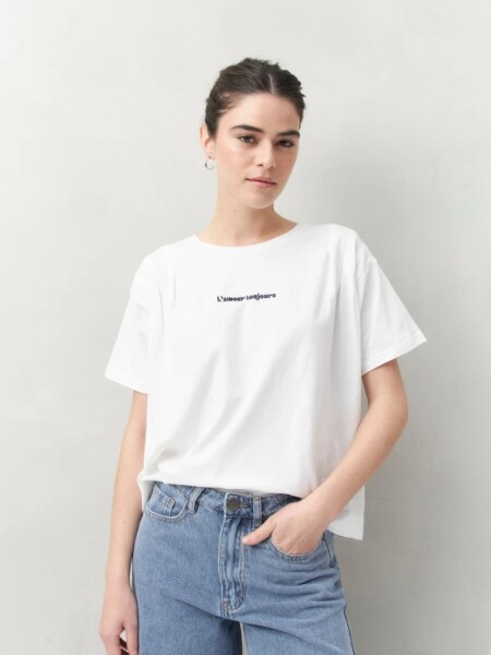 T-SHIRT D.CASSIN LIATRA BLANCO