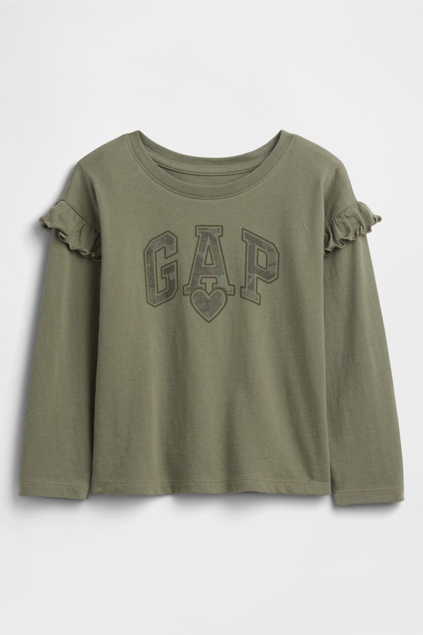 Remera Ruffler Toddler Niña Walden Green