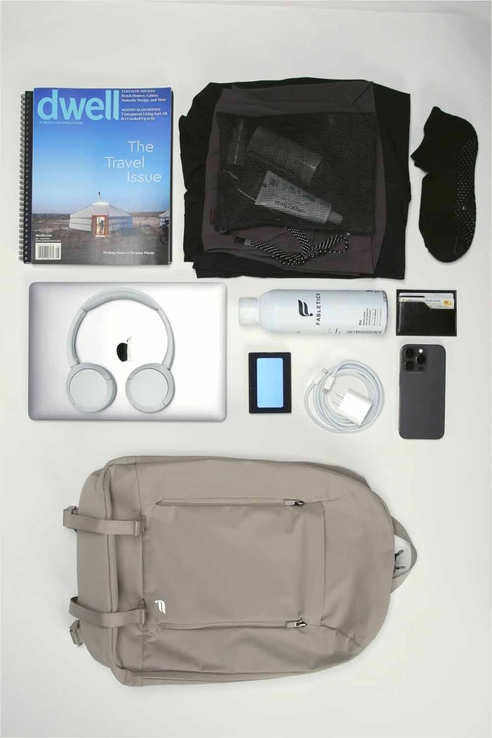 Mochila The Sleek Backpack Unisex Taupe Slate