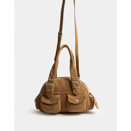 Cartera Cartera Bowling Multipocket Chocolate Marron Camel