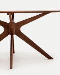 Mesa Naanim de chapa de nogal 180 x 110 cm